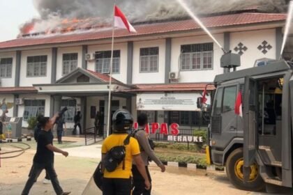 Razia Berujung Kebakaran di Lapas Merauke, Polisi Buru Terduga Pembakar