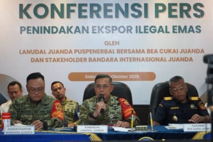 TNI AL dan Bea Cukai Gagalkan Penyelundupan Serbuk Emas Rp2,9 Miliar di Juanda