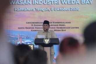 Resmikan 11 Proyek Hilirisasi di Halmahera Tengah, Presiden Prabowo Tegaskan Masa Depan Ekonomi Cerah
