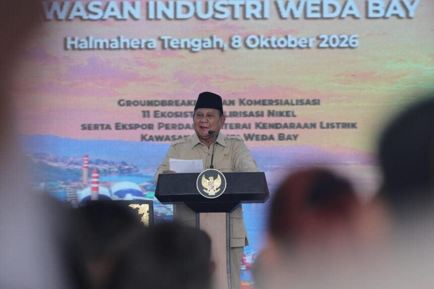 Resmikan 11 Proyek Hilirisasi di Halmahera Tengah, Presiden Prabowo Tegaskan Masa Depan Ekonomi Cerah