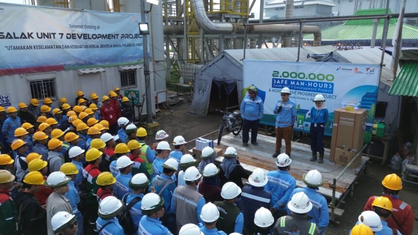 Rekind Tegaskan Komitmen K3, Proyek Salak Unit 7 Capai 2 Juta Jam Kerja Aman