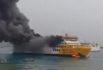 Detik-Detik KMP Batumandi Terbakar Saat Hendak Sandar di Merak, Seluruh Penumpang Dievakuasi