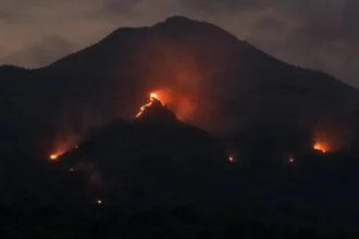 Dikepung Kobaran Api dan Asap Tebal, 110 Pendaki Gunung Arjuno Berhasil Dievakuasi Lewat Prigen
