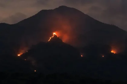Dikepung Kobaran Api dan Asap Tebal, 110 Pendaki Gunung Arjuno Berhasil Dievakuasi Lewat Prigen