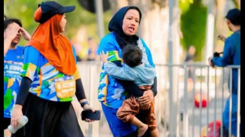 Kontroversi Lomba Lari di Surabaya: Influencer Bawa Stroller, Ibu Lain Harus Gendong Anak