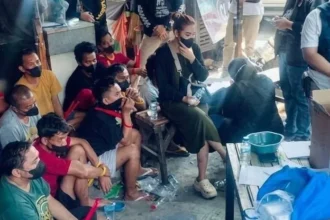 Ratusan Personel Gabungan Gerebek Kampung Narkoba Jalan Kunti Surabaya, Belasan Orang Diringkus