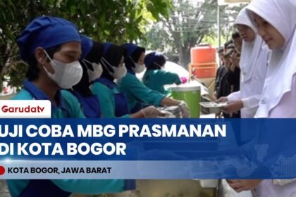 BGN Uji Coba Makan Bergizi Gratis Prasmanan di SDN Cibalagung 05 Kota Bogor