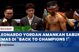 Aksi Gemilang Leonardo Yordan di "Back to Champions", Kunci Kemenangan TKO atas Chakkit Rachakhot