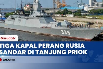 Tiga Kapal Perang Armada Pasifik Rusia Bersandar di Tanjung Priok, Perkuat Hubungan Militer