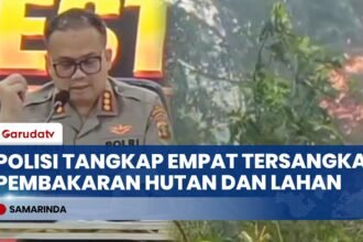 Buka Lahan dengan Sengaja, Empat Pelaku Pembakaran Hutan di Samarinda Ditangkap Polisi