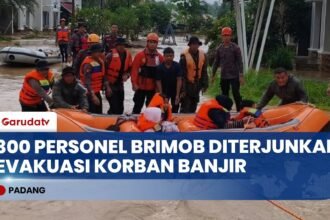 Kerahkan 300 Personel Brimob, Polri Evakuasi Ratusan Warga Terdampak Banjir Bandang di Padang