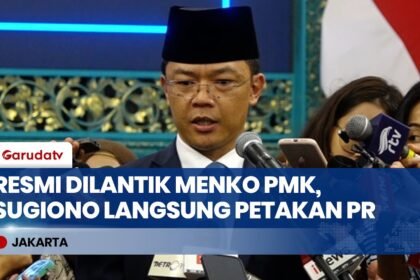 Resmi Dilantik Jadi Menko PMK, Sugiono Siap Petakan PR Utama dan Koordinasi dengan Pratikno