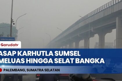 Terbawa Angin Timur Tenggara, BMKG Catat Sebaran Asap Karhutla Sumsel Meluas ke Selat Bangka & Jambi