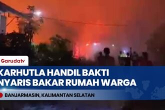 Nyaris Bakar Rumah Warga! Karhutla di Handil Bakti Barito Kuala Meluas hingga Malam Hari