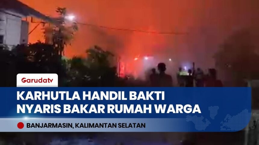 Nyaris Bakar Rumah Warga! Karhutla di Handil Bakti Barito Kuala Meluas hingga Malam Hari