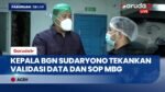 Sidak Dapur SPPG di Aceh, Kepala BGN Sudaryono Tekankan Pentingnya Validasi Data dan SOP MBG
