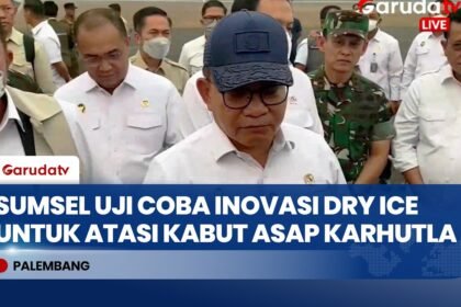 Atasi Kabut Asap Karhutla, Sumsel Jadi Wilayah Pertama di Indonesia yang Uji Coba Penyemaian Dry Ice