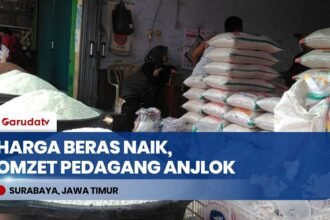 Dampak Kemarau, Harga Beras Medium dan Premium di Pasar Soponyono Rungkut Surabaya Merangkak Naik