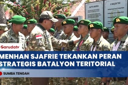 Kunjungi YTP 930 Sumba Tengah, Menhan Sjafrie Tegaskan Disiplin dan Kesiapan Tempur Prajurit