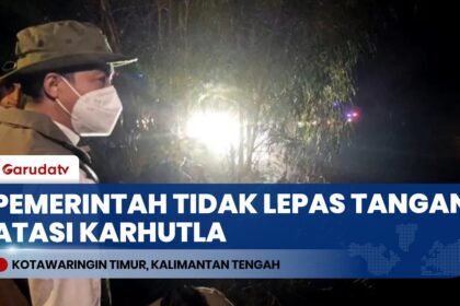 Tinjau Langsung Karhutla di Sampit, Menhut Raja Juli Antoni Tegaskan Pemerintah Tidak Lepas Tangan