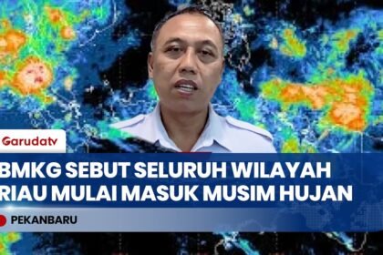 BMKG Pekanbaru sebut Seluruh Wilayah Riau Resmi Memasuki Musim Penghujan di Oktober