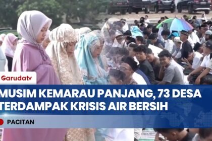 Krisis Air Bersih Meluas di Pacitan, Bupati dan Ribuan Warga Padati Lapangan Peta Mohon Hujan