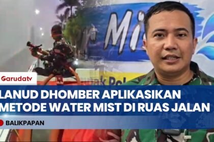 ISPU Tembus 113, TNI AU Semprotkan Water Mist Kurangi Partikel Berbahaya di Balikpapan
