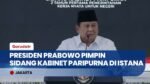 Presiden Prabowo Pimpin Sidang Kabinet Paripurna, Evaluasi 2 Tahun Pemerintahan Prabowo-Gibran