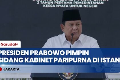 Presiden Prabowo Pimpin Sidang Kabinet Paripurna, Evaluasi 2 Tahun Pemerintahan Prabowo-Gibran