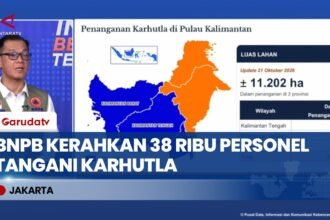 BNPB Kerahkan 38.772 Personel dan Operasi Udara Tangani 11 Ribu Hektar Karhutla di Kalimantan