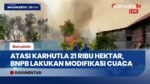 Tangani Karhutla, BNPB Semai 13 Ton Garam dan Es Kering di Udara