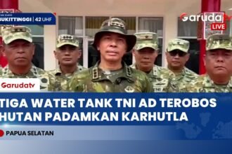 Terobos Hutan dan Medan Sulit, Tiga Water Tank TNI AD Diterjunkan Perkuat Pemadaman Karhutla