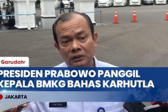 Presiden Prabowo Panggil Kepala BMKG ke Istana, Bahas Penanganan Karhutla & Bencana Akhir Tahun