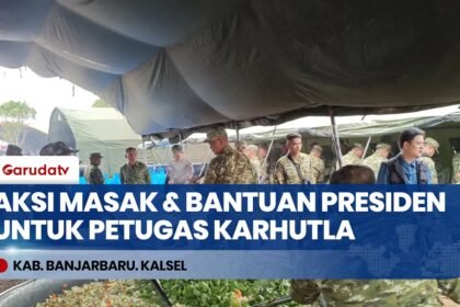Aksi Masak & Bantuan untuk Petugas Karhutla: Bobon Santoso Masak 3.000 Porsi di Banjarbaru Kalsel
