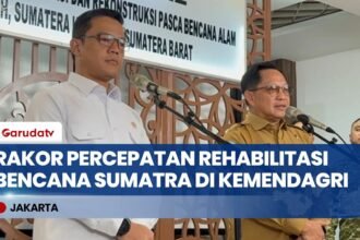 Rakor Percepatan Rehabilitasi Bencana Sumatra di Kemendagri: Menko PMK Pastikan Progres 98 Persen