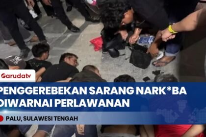 Penggerebekan Sarang Nark*ba diwarnai Perlawanan di Palu Sulawesi Tengah