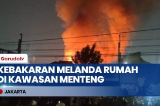 Kebakaran Landa Permukiman Padat di Menteng Jakarta Pusat: 7 Rumah Hangus & 38 Warga Mengungsi