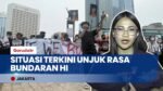 LIVE REPORT: Situasi Terkini Arus Lalu Lintas Imbas Aksi Unjuk Rasa di Bundaran HI Jakarta