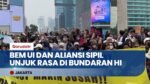 BEM UI & Aliansi Masyarakat Sipil Gelar Aksi Unjuk Rasa di Bundaran HI, 14.324 Personel Diterjunkan