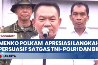 Menko Polkam Dudung Abdurachman Beri Arahan Satgas TNI-Polri di Papua, Tekankan Pendekatan Persuasif