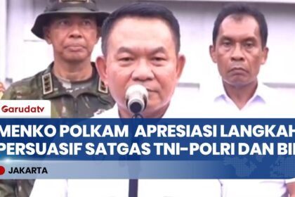Menko Polkam Dudung Abdurachman Beri Arahan Satgas TNI-Polri di Papua, Tekankan Pendekatan Persuasif