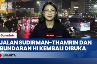 Bundaran HI Kembali Dibuka Usai Aksi Unjuk Rasa, Lalu Lintas Berangsur Normal