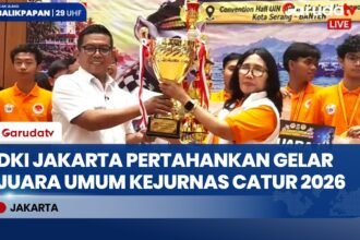 Target Percasi DKI Jakarta Tercapai, Kontingen Jakarta Juara Umum Kejurnas Catur 2026