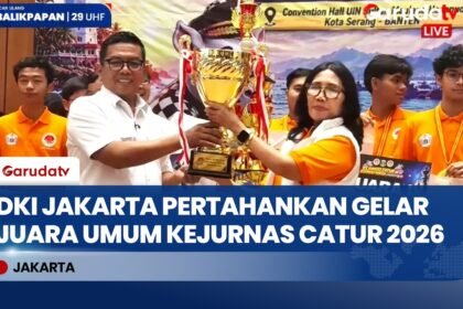 Target Percasi DKI Jakarta Tercapai, Kontingen Jakarta Juara Umum Kejurnas Catur 2026
