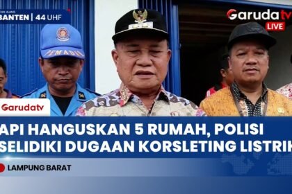 Kebakaran di Lampung Barat Hanguskan Lima Rumah, Kerugian Ditaksir Rp2 Miliar