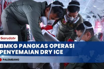 Karhutla Mereda dan ISPU Membaik, BMKG Kurangi Penyemaian Dry Ice di Palembang