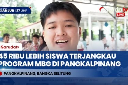 Dua Tahun Pemerintahan Prabowo Gibran, MBG Jangkau 45.476 Siswa