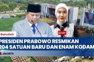 Pimpin HUT ke-81 TNI, Presiden Prabowo Resmikan 204 Satuan Baru dan Enam Kodam