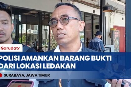 Olah TKP Ledakan Ruko San Antonio Surabaya, Polisi Amankan Tabung LPG 50 KG & Kompor Gas