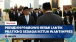 Presiden Prabowo Lantik Wantimpres: Pratikno Ketua, Hatta Rajasa Wakil & Qodari Sekretaris
